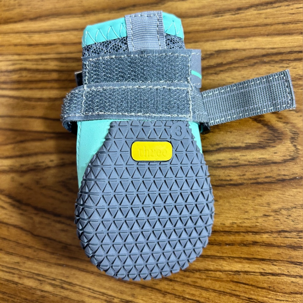 NWT SlowTon Mint Green and Gray Dog Protective Boots Size 3 - Picture 4 of 4